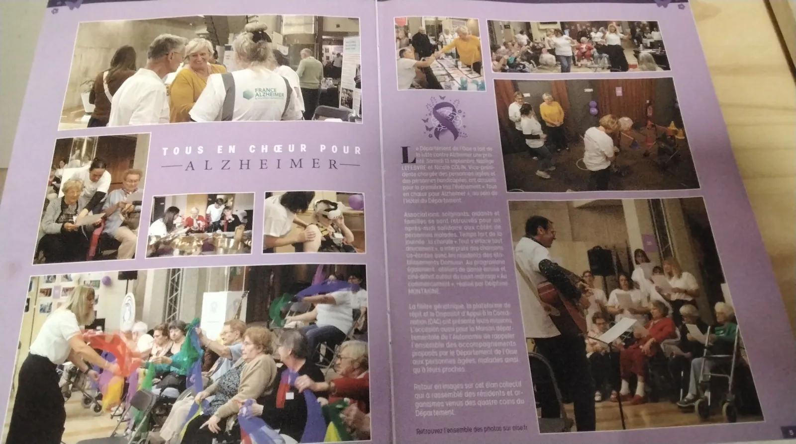 Magazine l'Oise "Tous en Chœur pour Alzheimer 