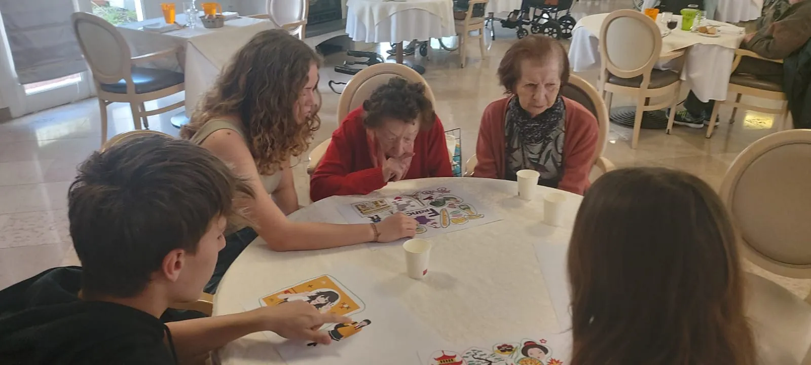 Rencontre intergénérationnelle avec les élèves du collège La Fayette