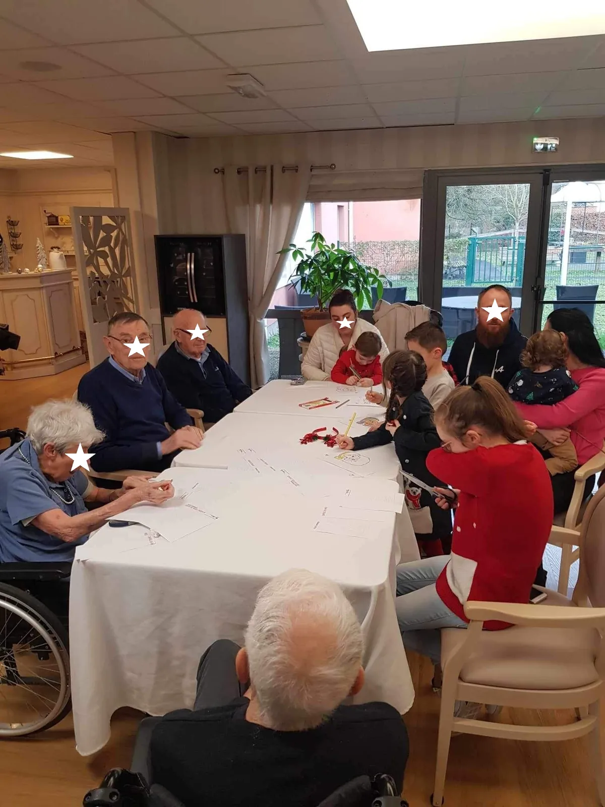 La visite du père Noel 
