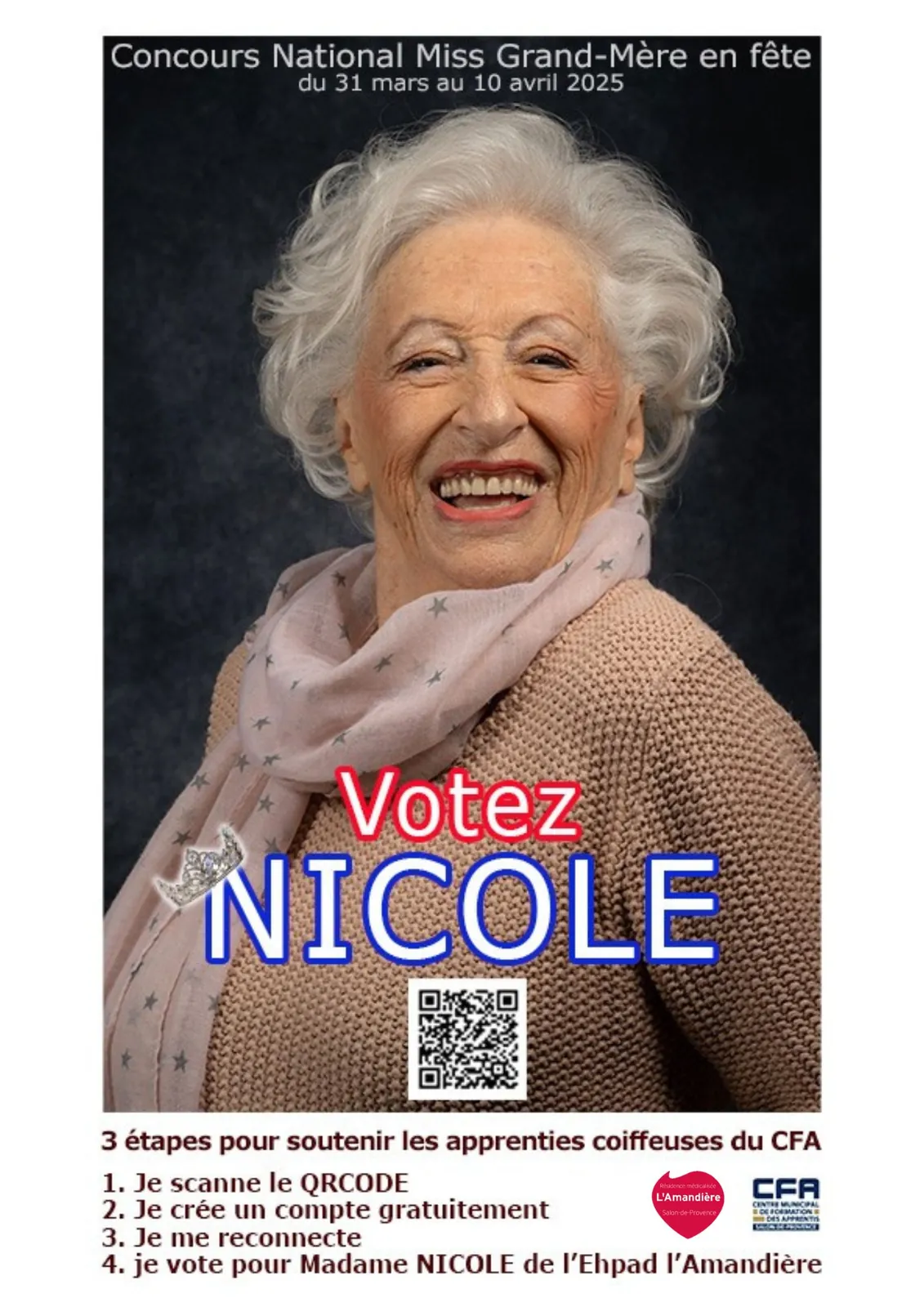 Concours miss grand-mère en fête, place maintenant au vote régional !