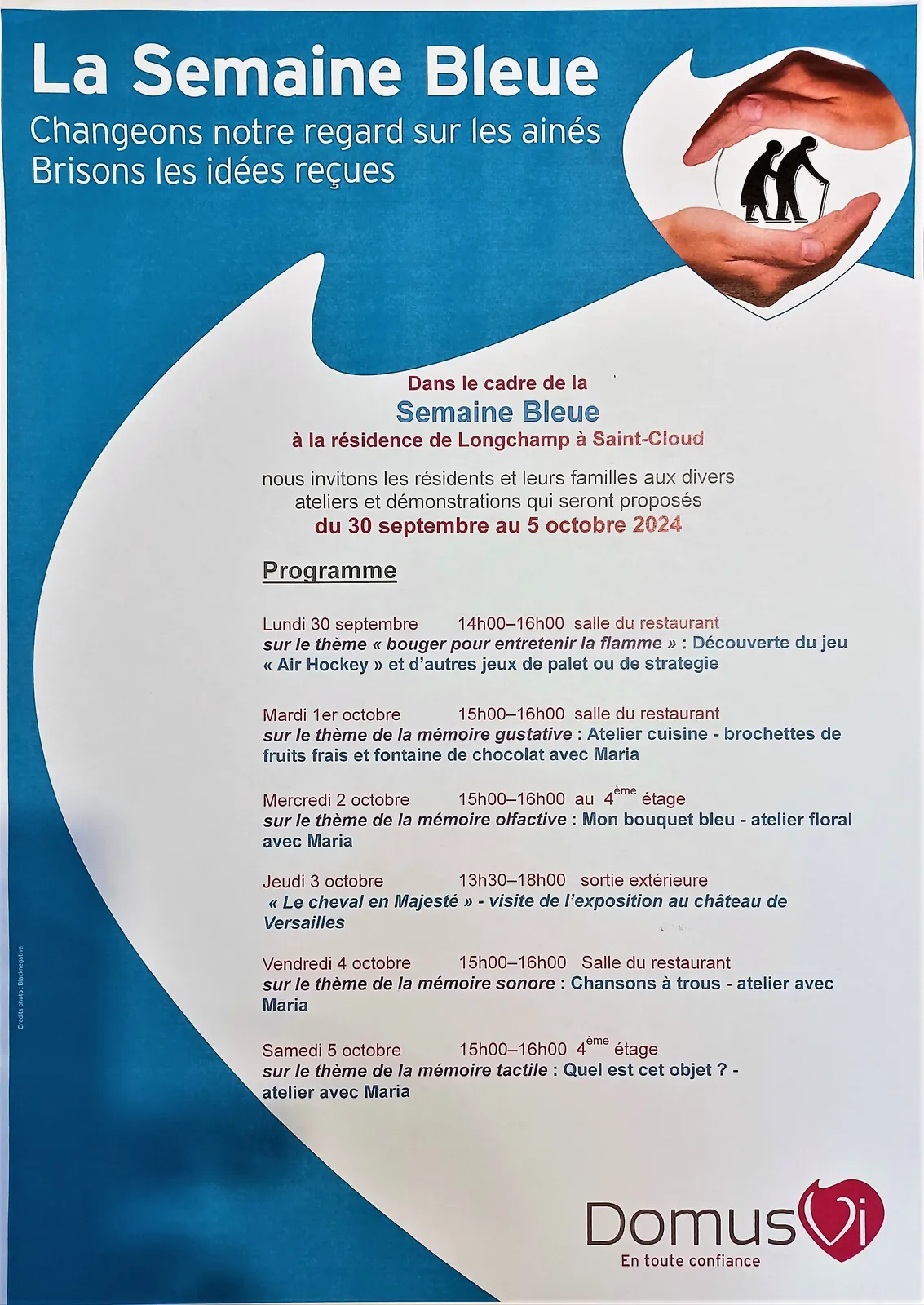 La Semaine bleue à Longchamp St Cloud - Découvrez le programme !