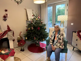 Shooting photo de Noël à la résidence
