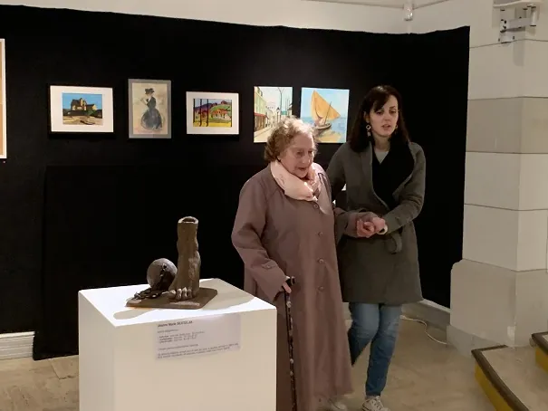 Visite des expositions à la médiathèque Condorcet !