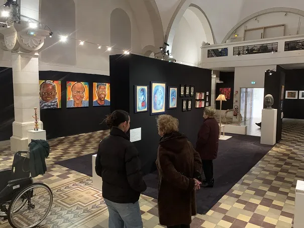 Visite des expositions à la médiathèque Condorcet !