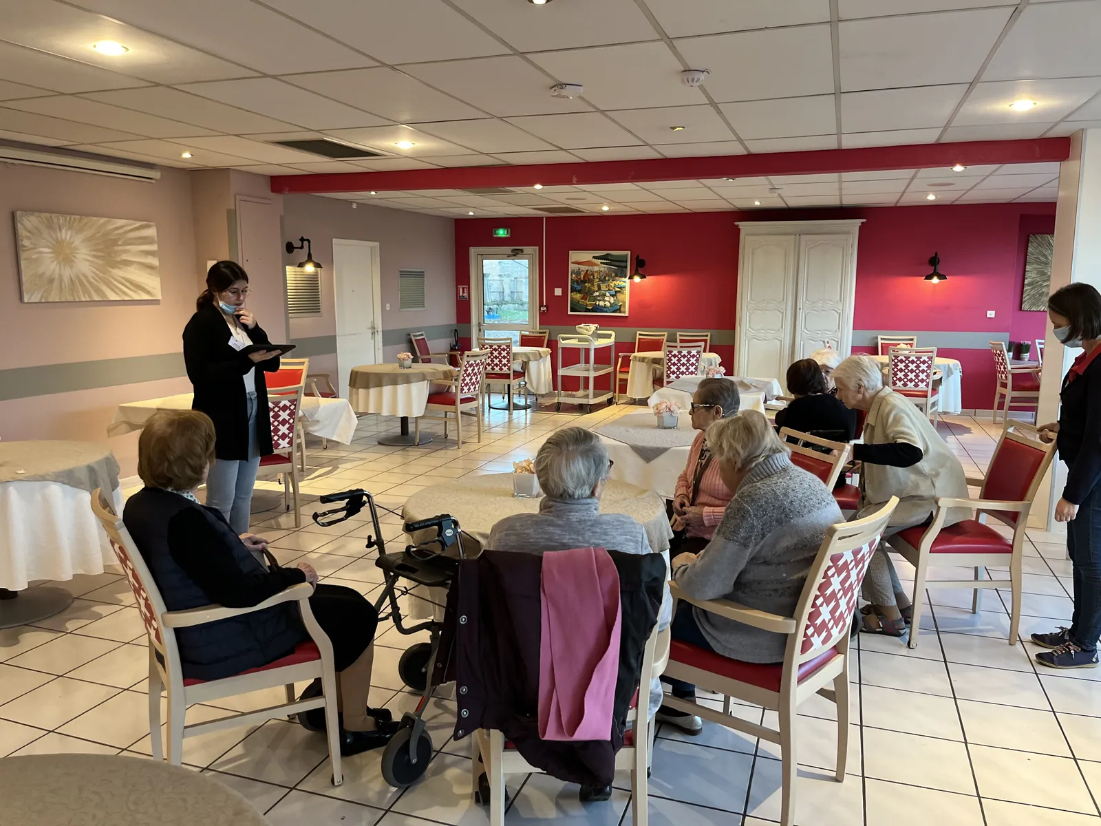 Visite de la résidence de Gouvieux 