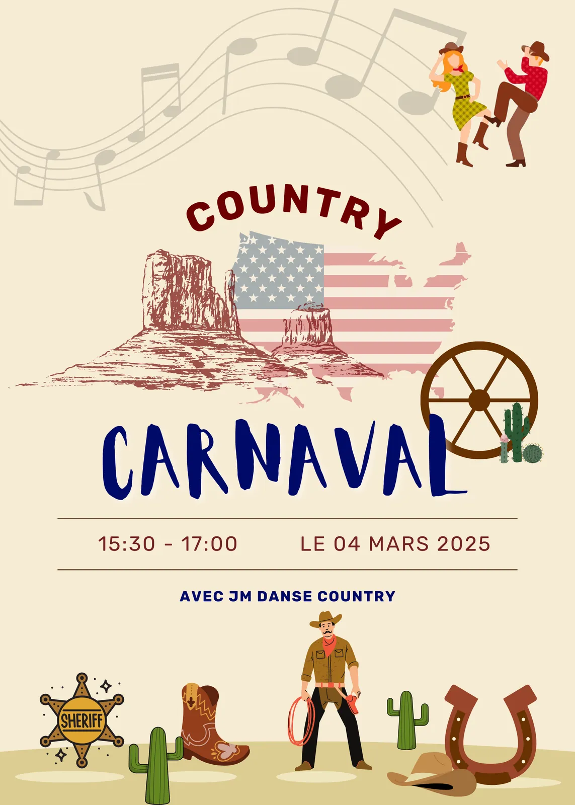 Carnaval Country : Sortez vos bottes et vos chapeaux !