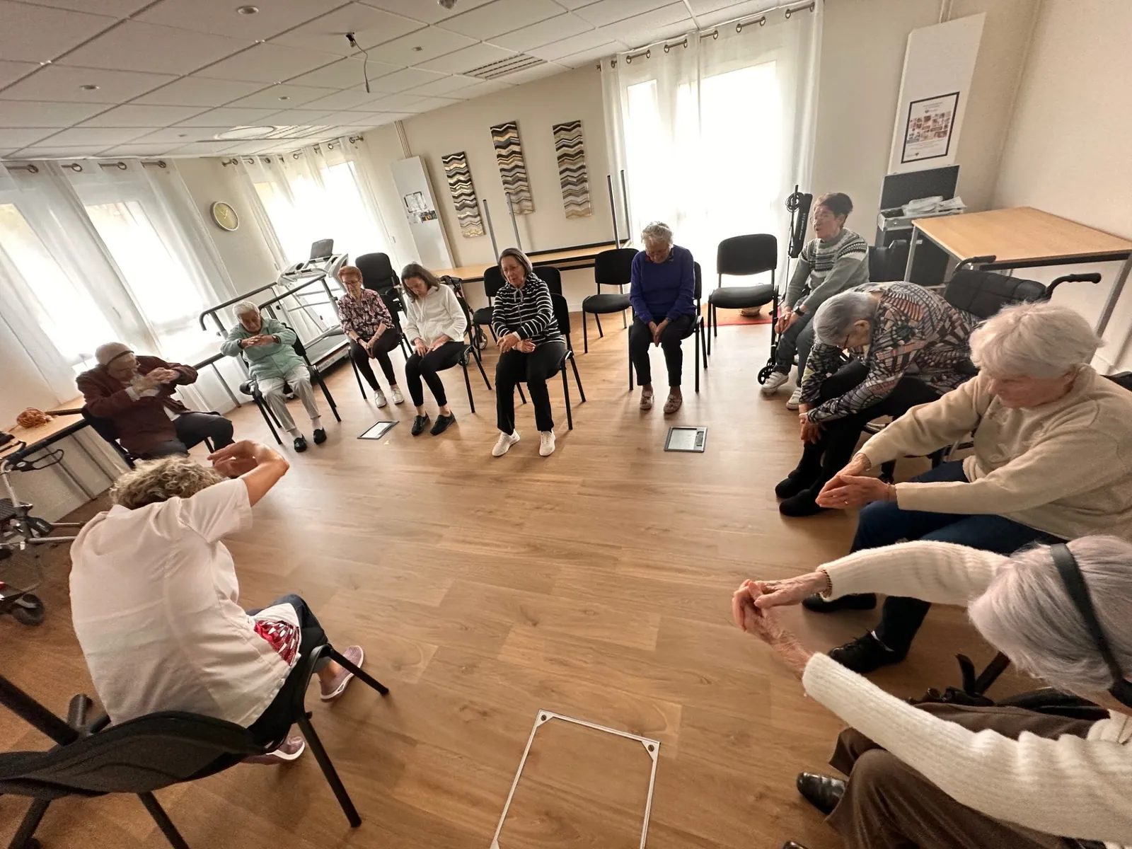 Découverte d'une nouvelle activité :  Yoga avec Karine
