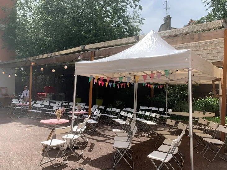 Embarquement pour notre guinguette champêtre !