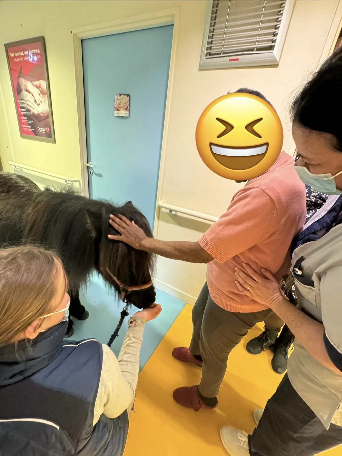 Visite surprise à la résidence 