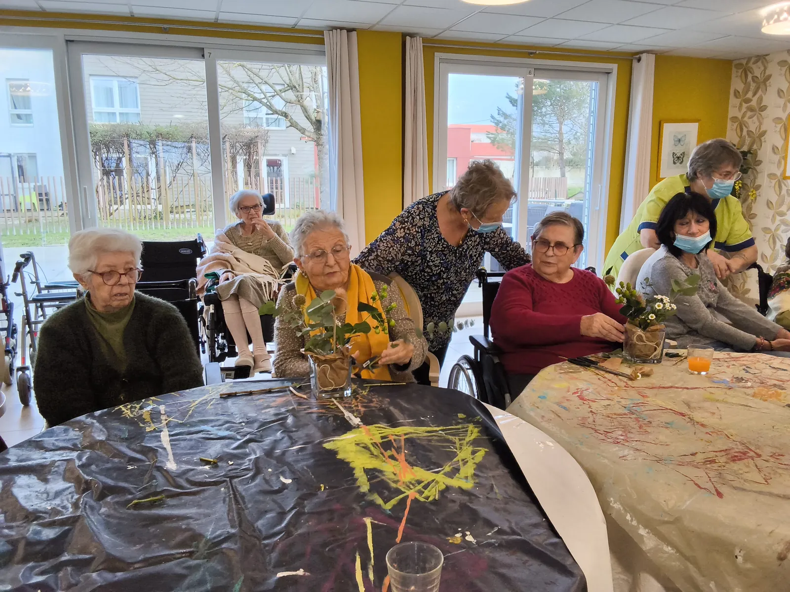 Art floral : "Sourire d'hiver"