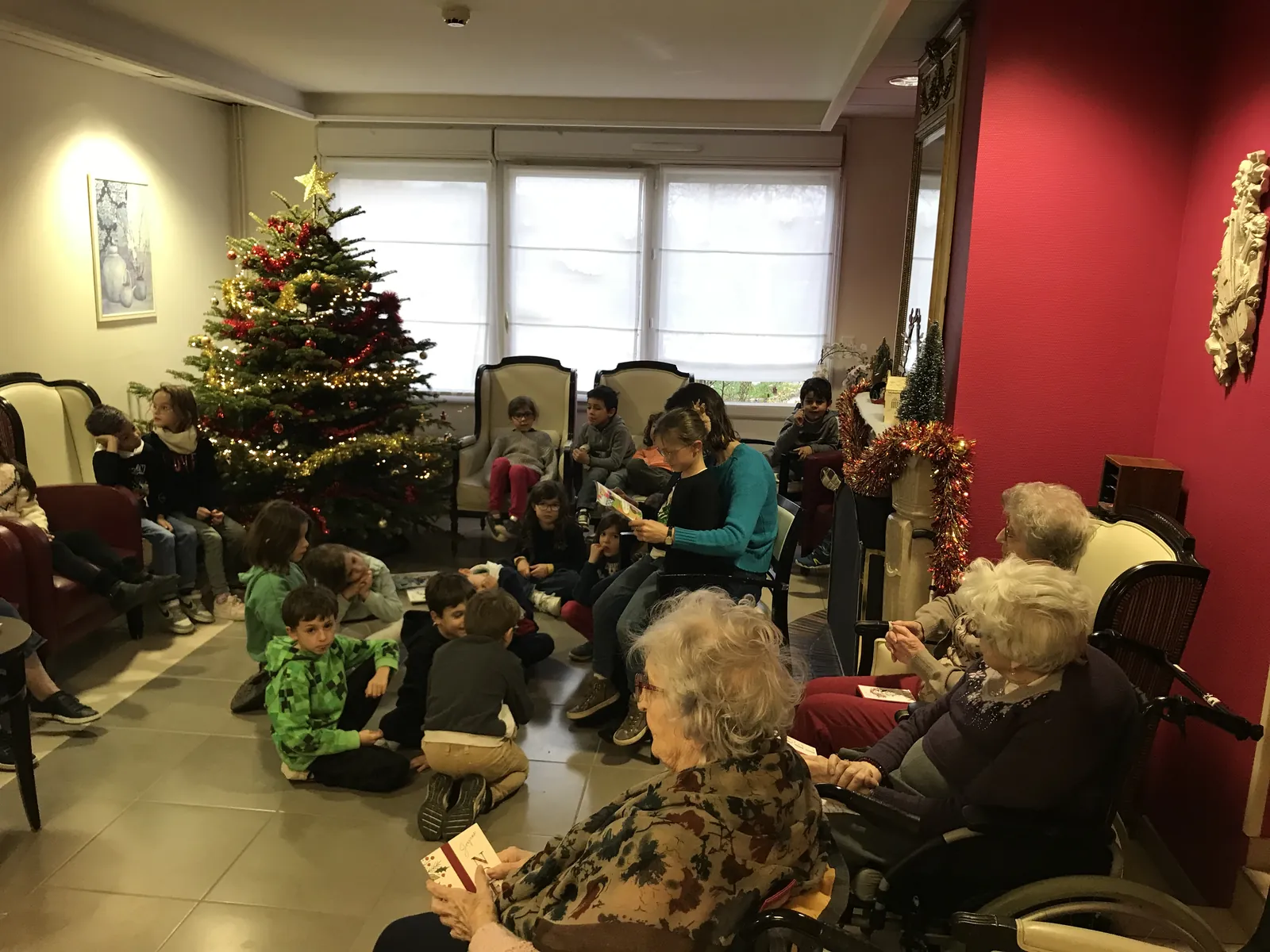 Echanges avec la classe de CP-CE1 à la résidence 19/12