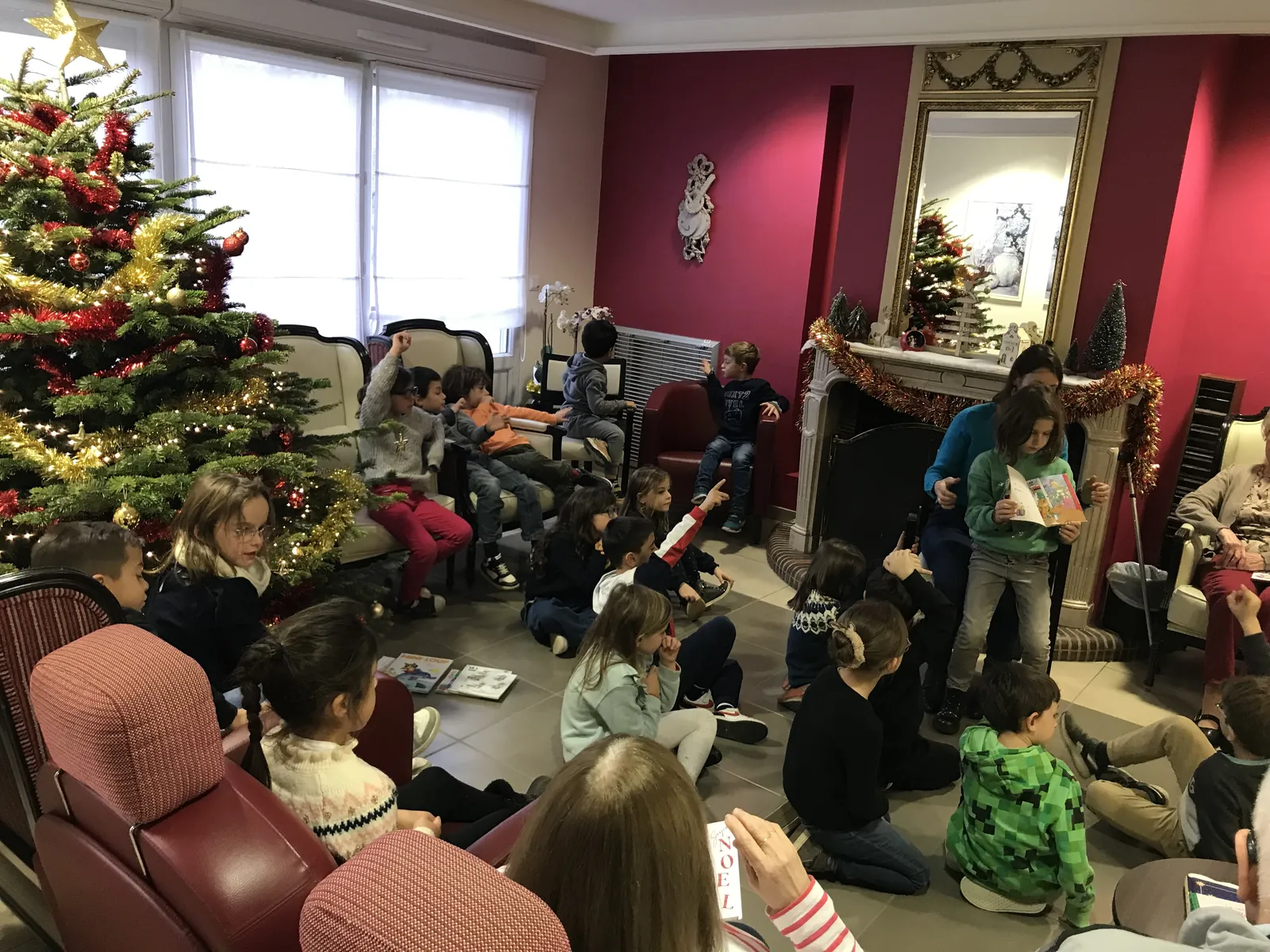 Echanges avec la classe de CP-CE1 à la résidence 19/12
