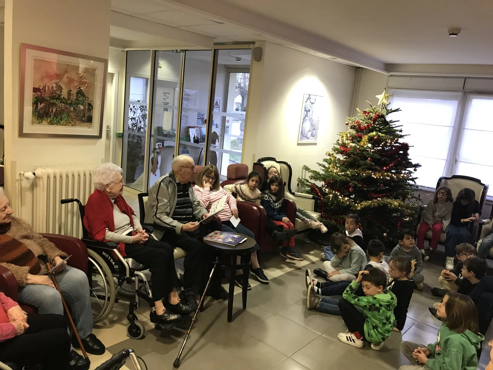 Echanges avec la classe de CP-CE1 à la résidence 19/12