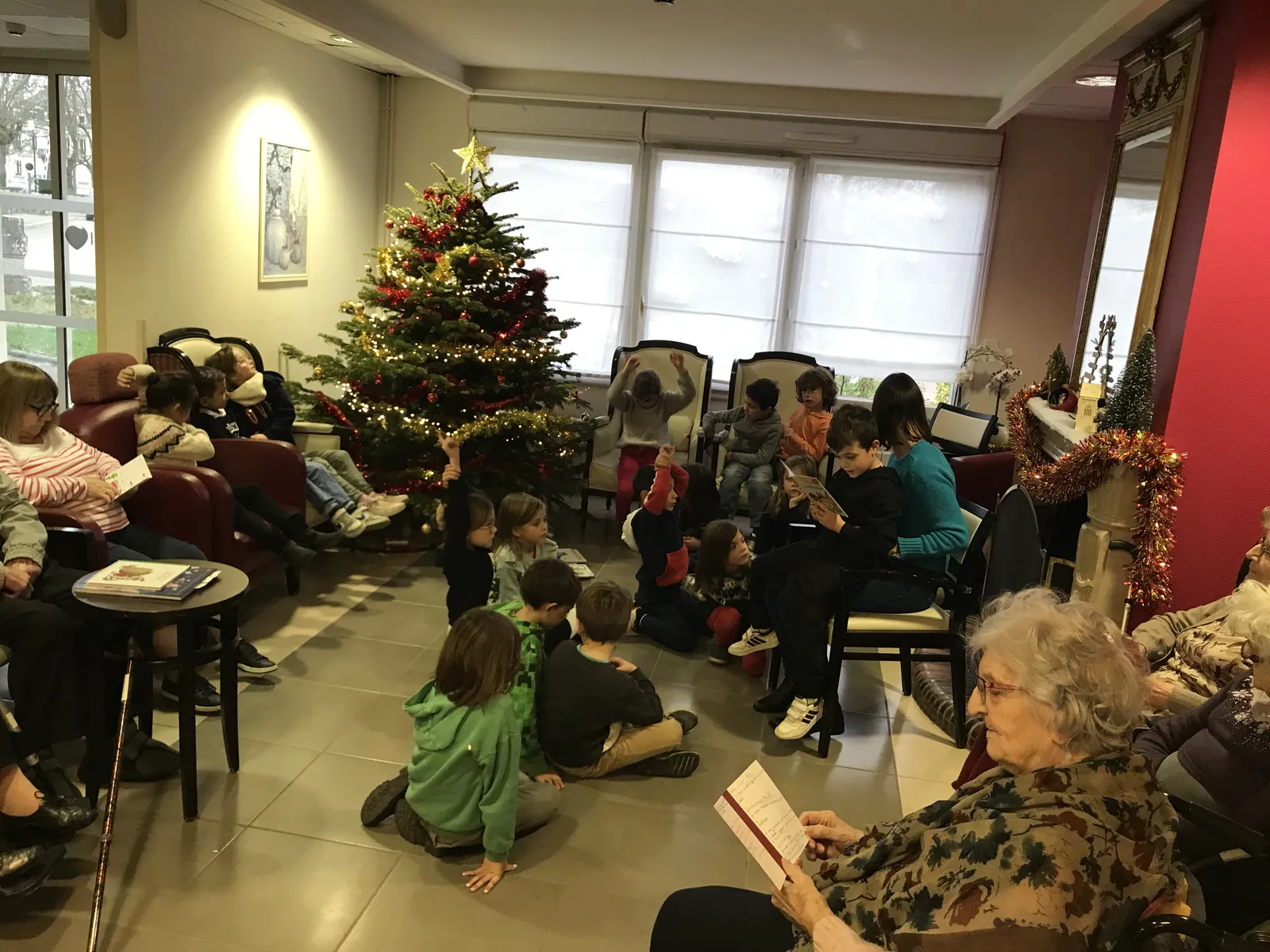 Echanges avec la classe de CP-CE1 à la résidence 19/12