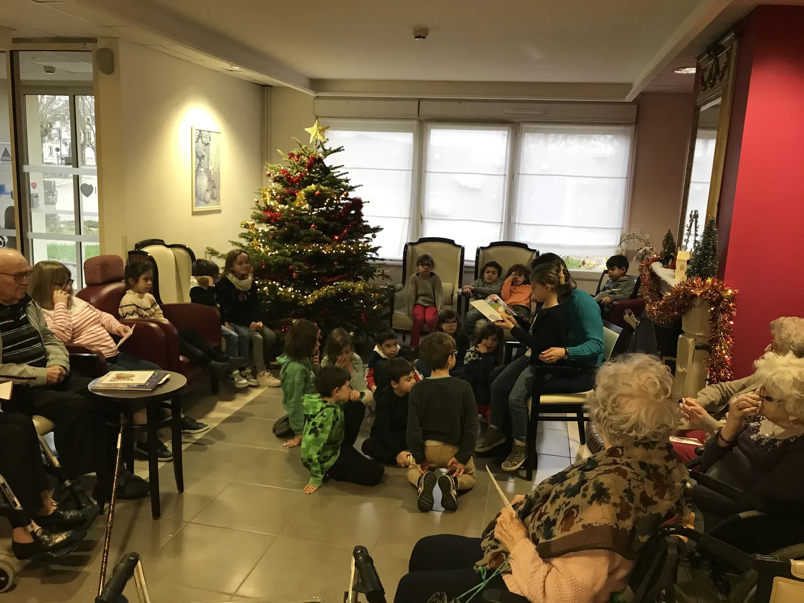 Echanges avec la classe de CP-CE1 à la résidence 19/12