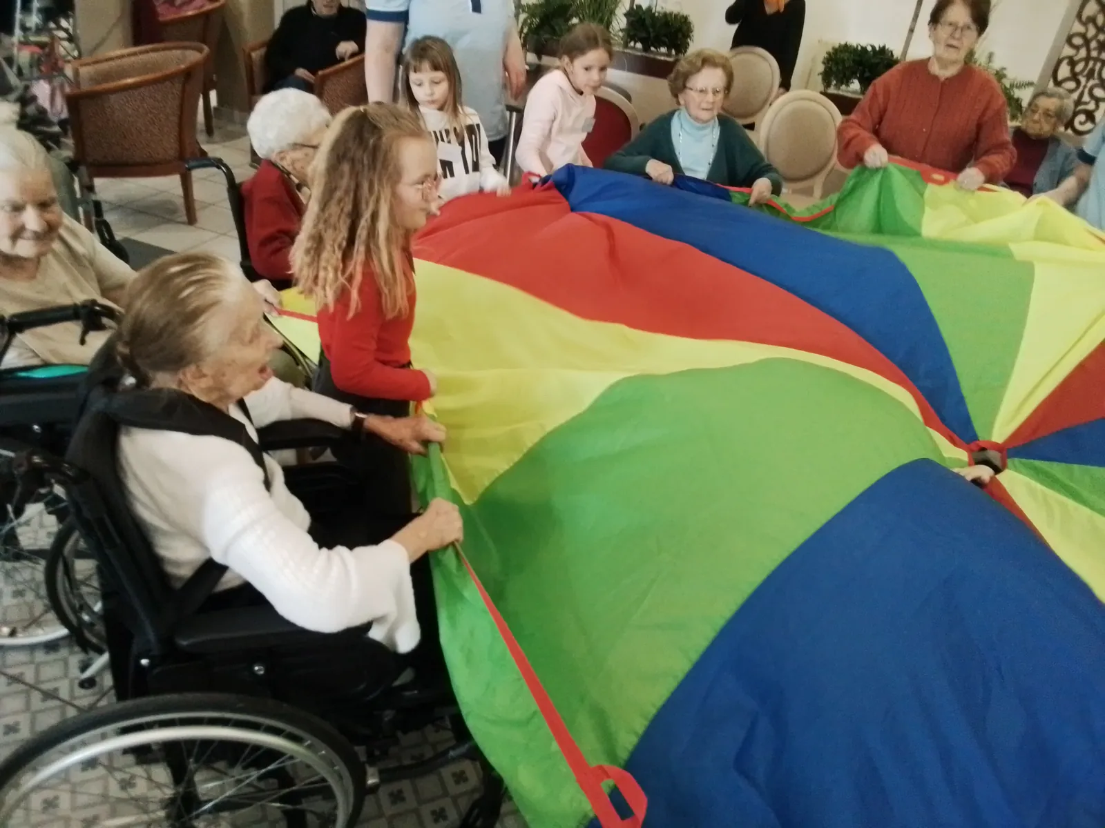 Moment de partage avec les enfants du centre aéré de Cucq