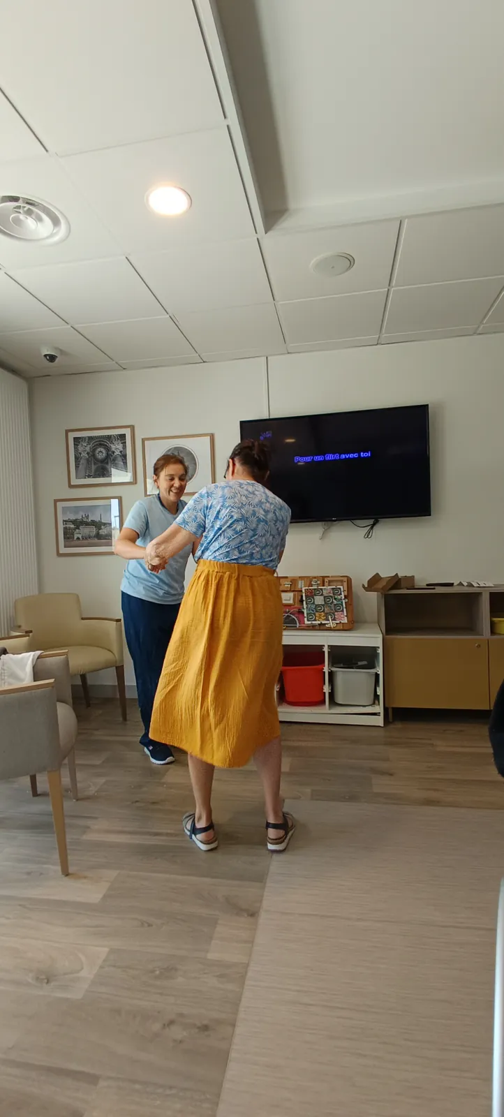 Karaoké et danse à l'unité protégée