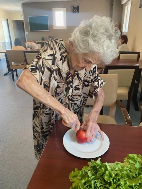 Atelier découpe de fruits et légumes