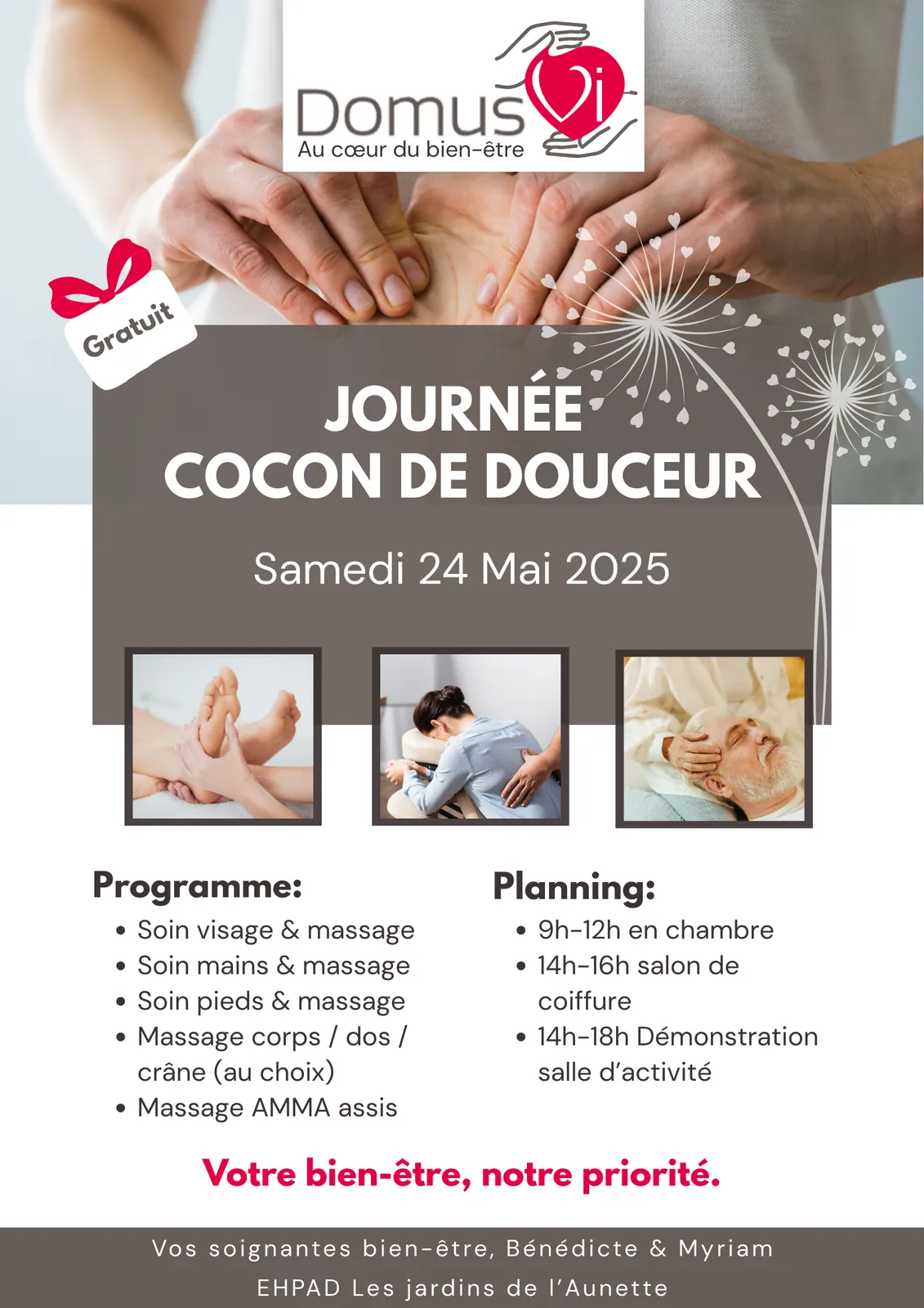 Journée Cocon de Douceur : parce que votre bien-être est notre priorité