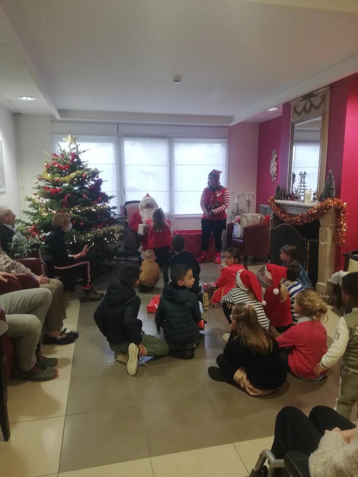 Après-midi de Noel à la résidence