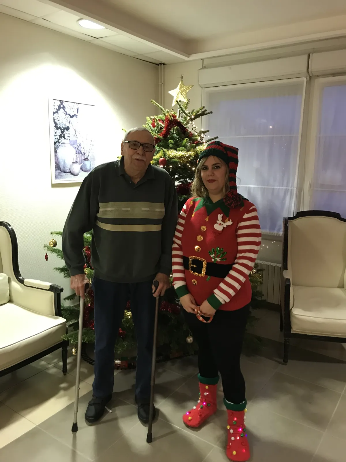 Après-midi de Noel à la résidence