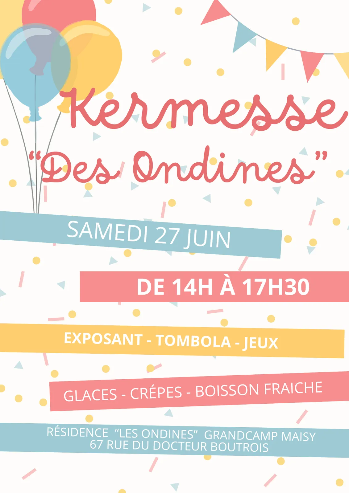 Kermesse des Ondines : Un Jour de Fête et de Partage