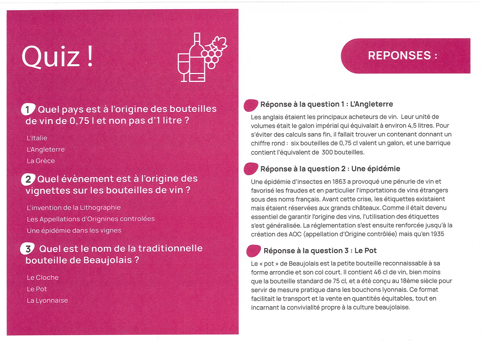 A la vôtre !