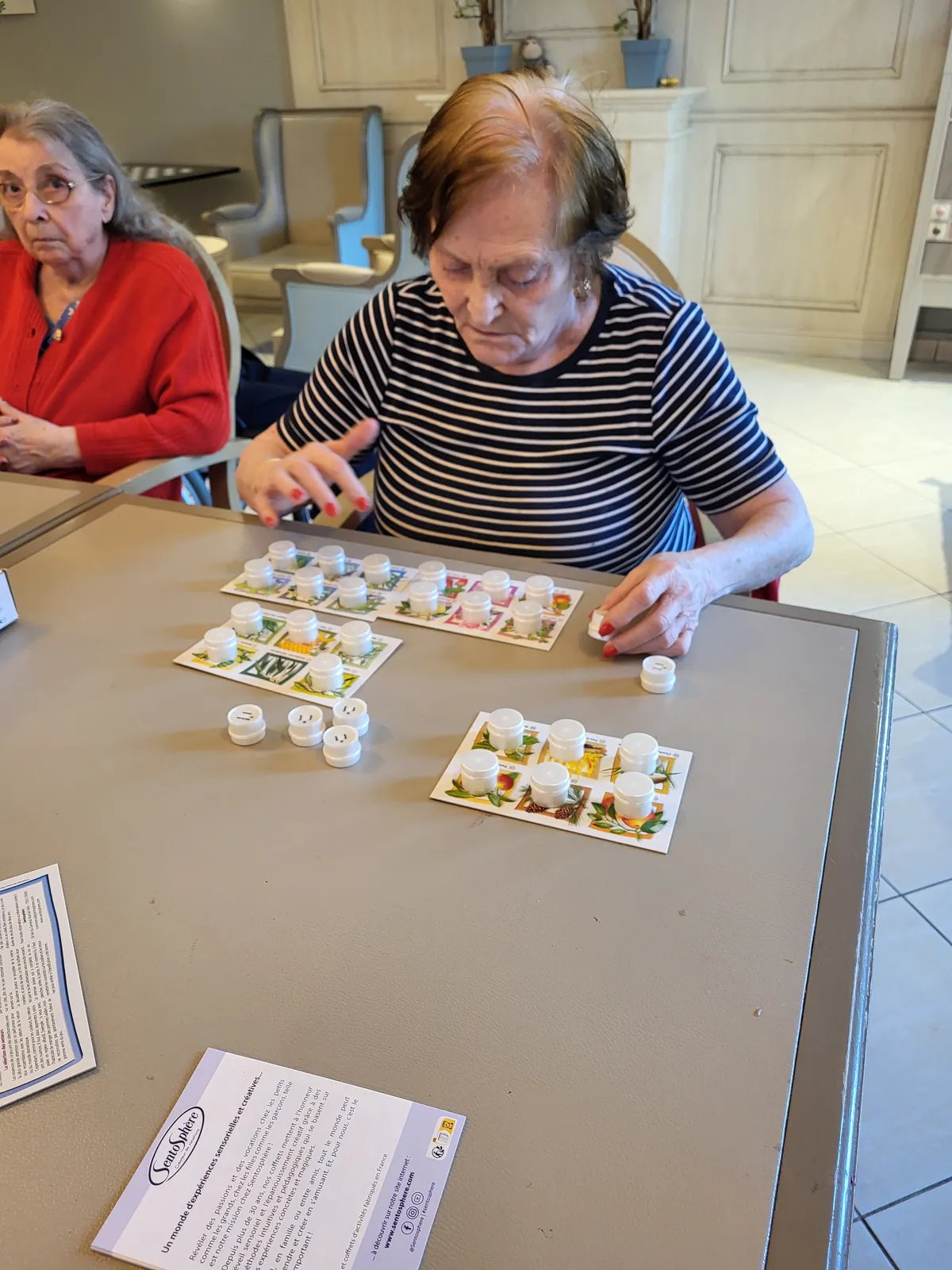 Atelier mémoire a la résidence Les Adrets 