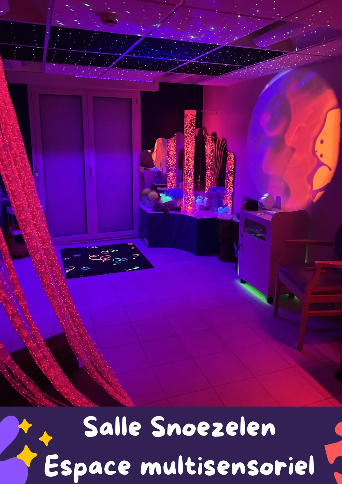 Salle Snoezelen de notre résidence 