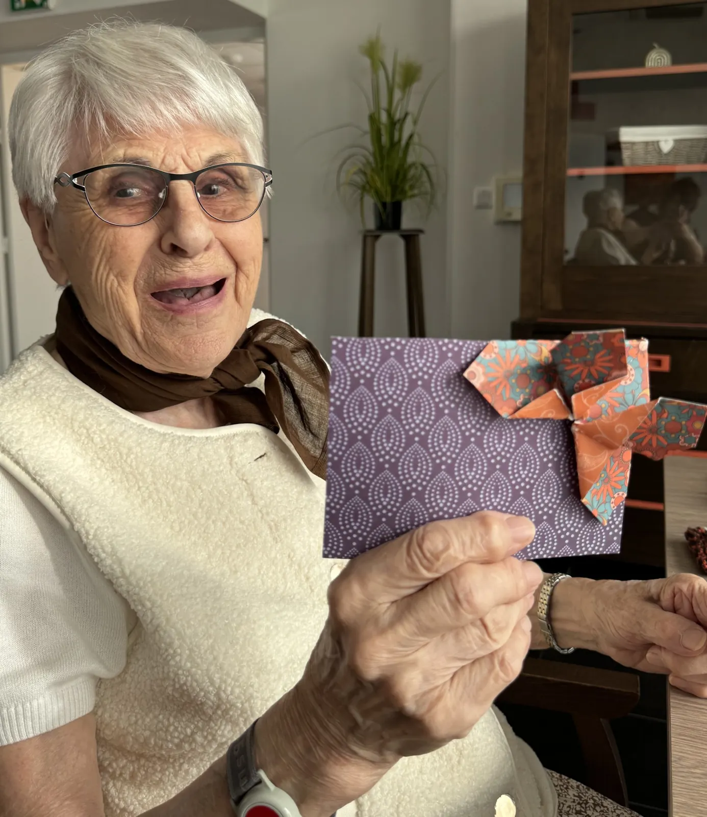 Ce matin atelier origami 