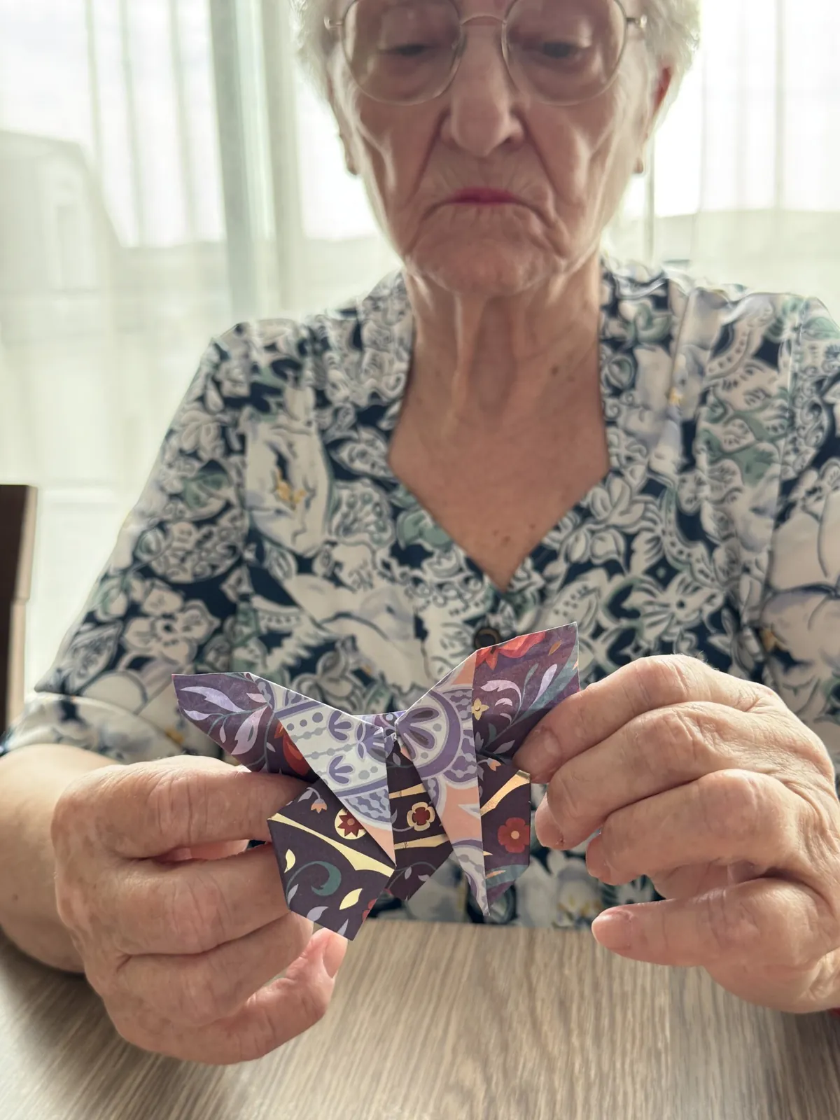 Ce matin atelier origami 