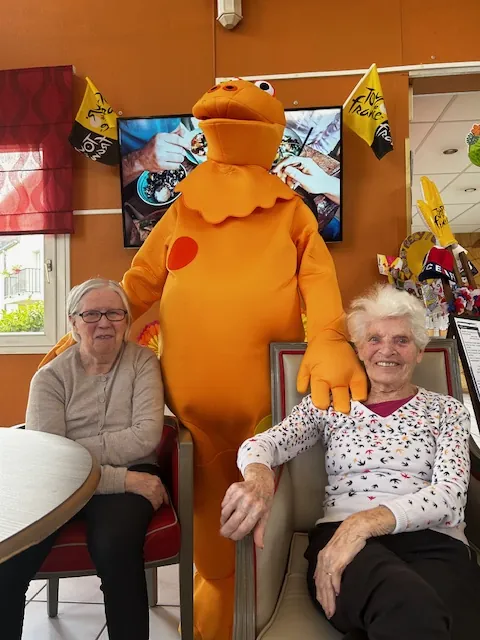 Visite surprise pour les résidents 