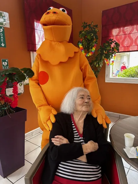 Visite surprise pour les résidents 