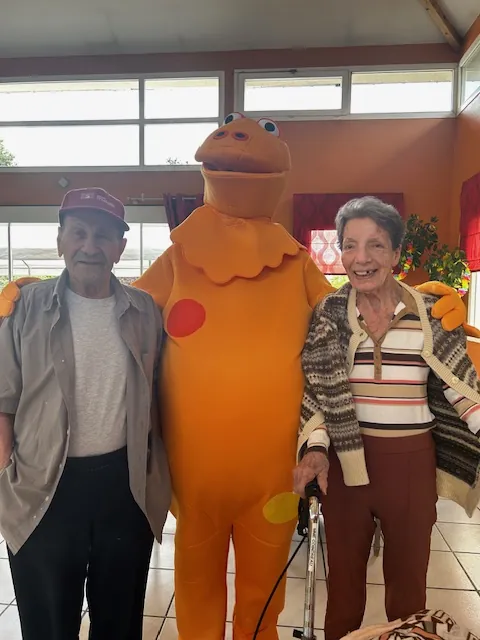 Visite surprise pour les résidents 