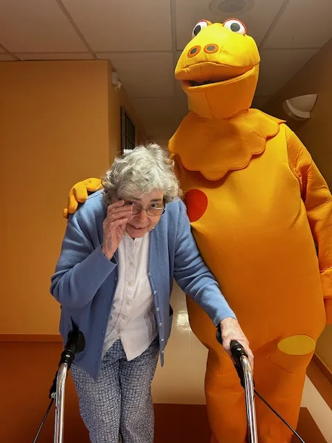 Visite surprise pour les résidents 