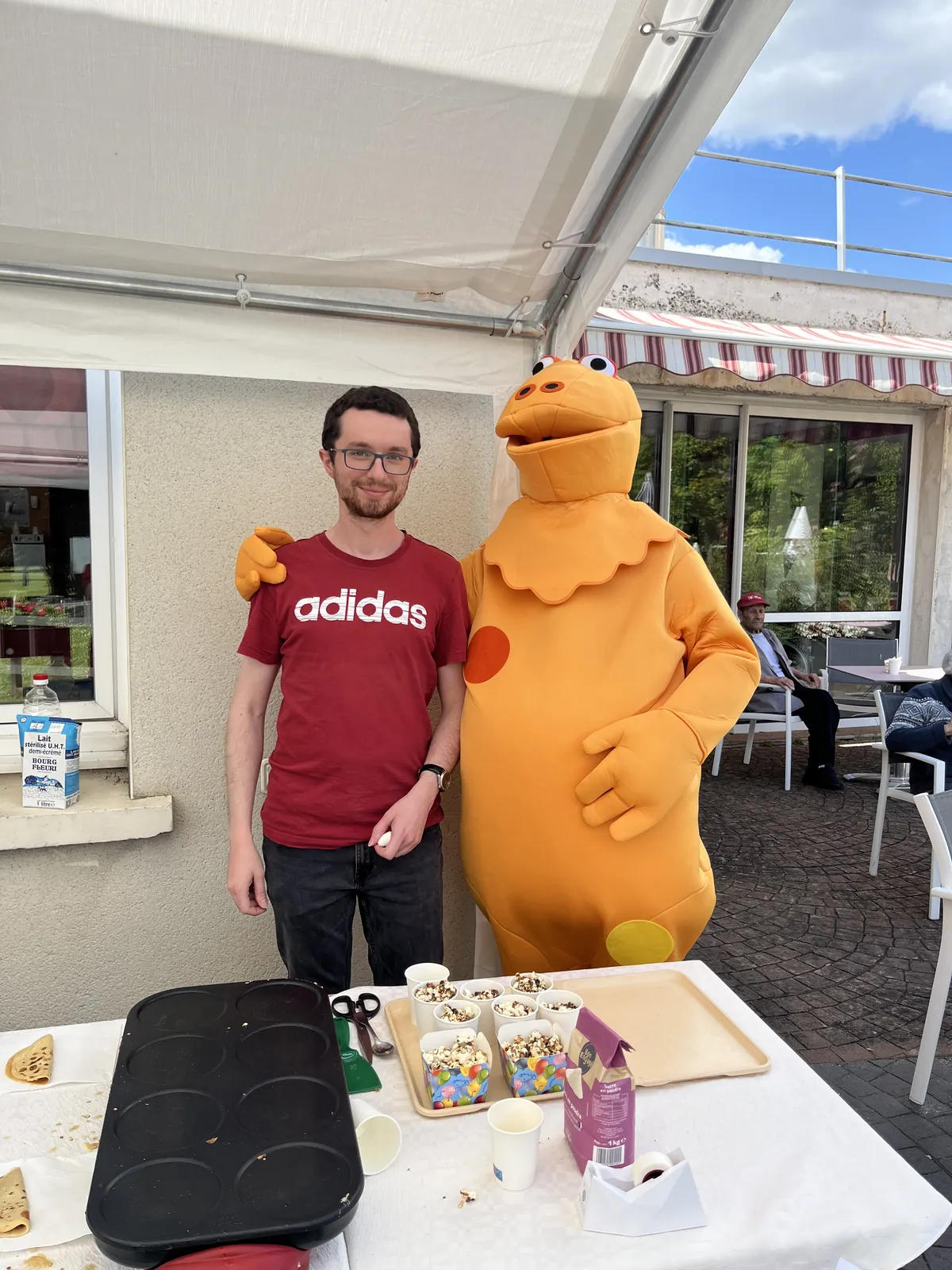 Visite surprise pour les résidents 