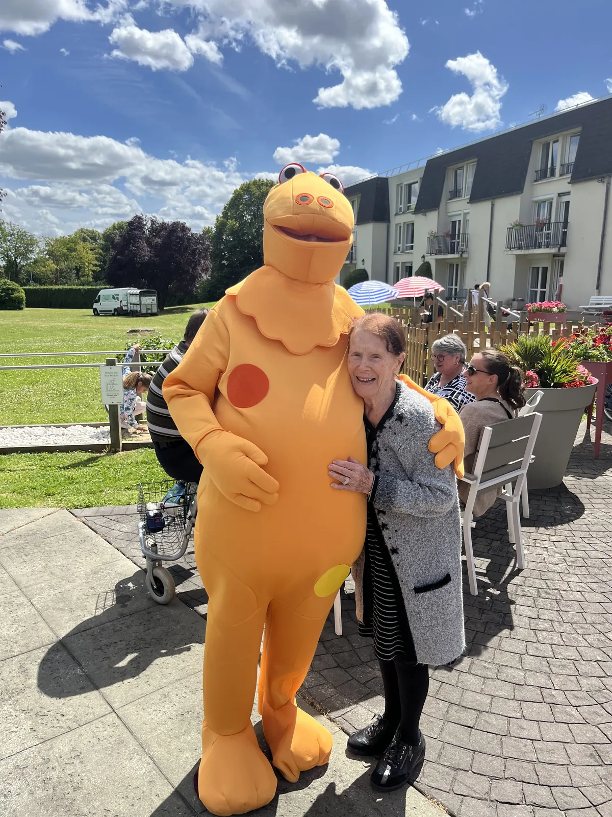Visite surprise pour les résidents 