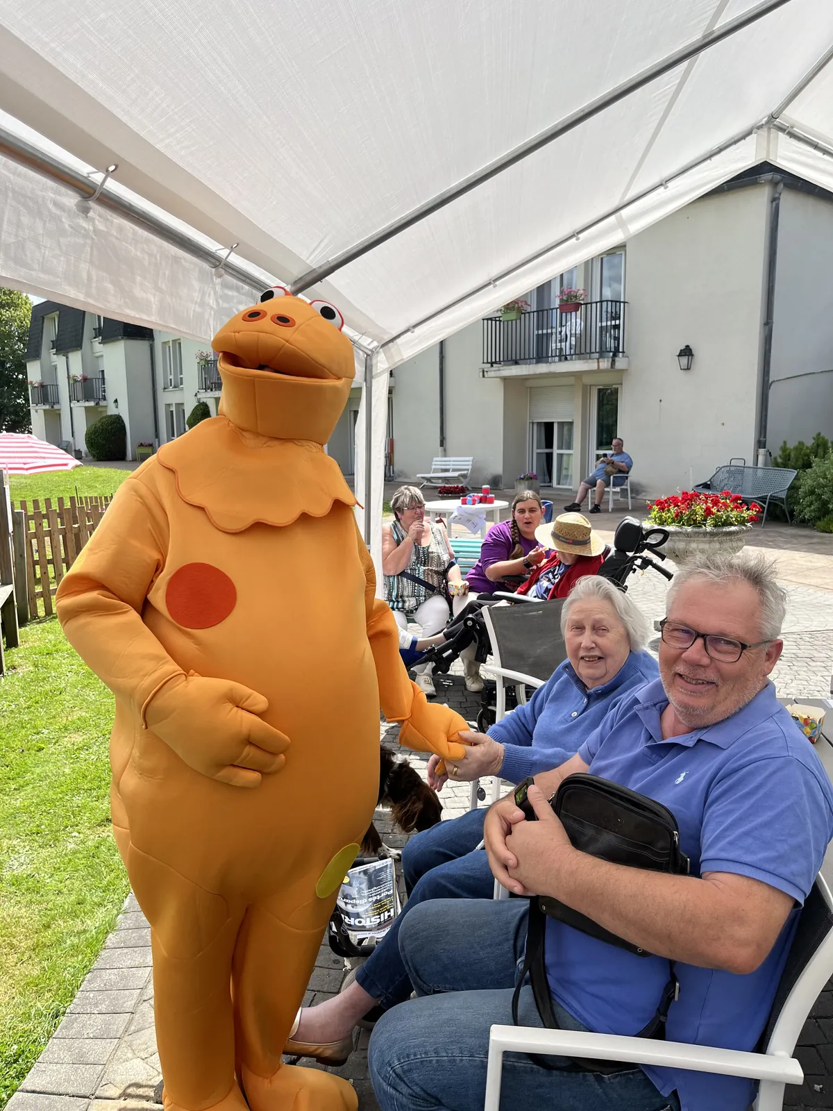 Visite surprise pour les résidents 