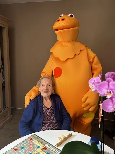 Visite surprise pour les résidents 