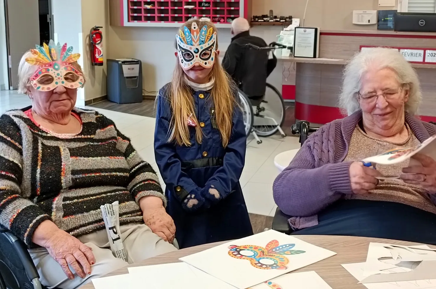 Mardi gras à la résidence : une journée de partage entre les générations