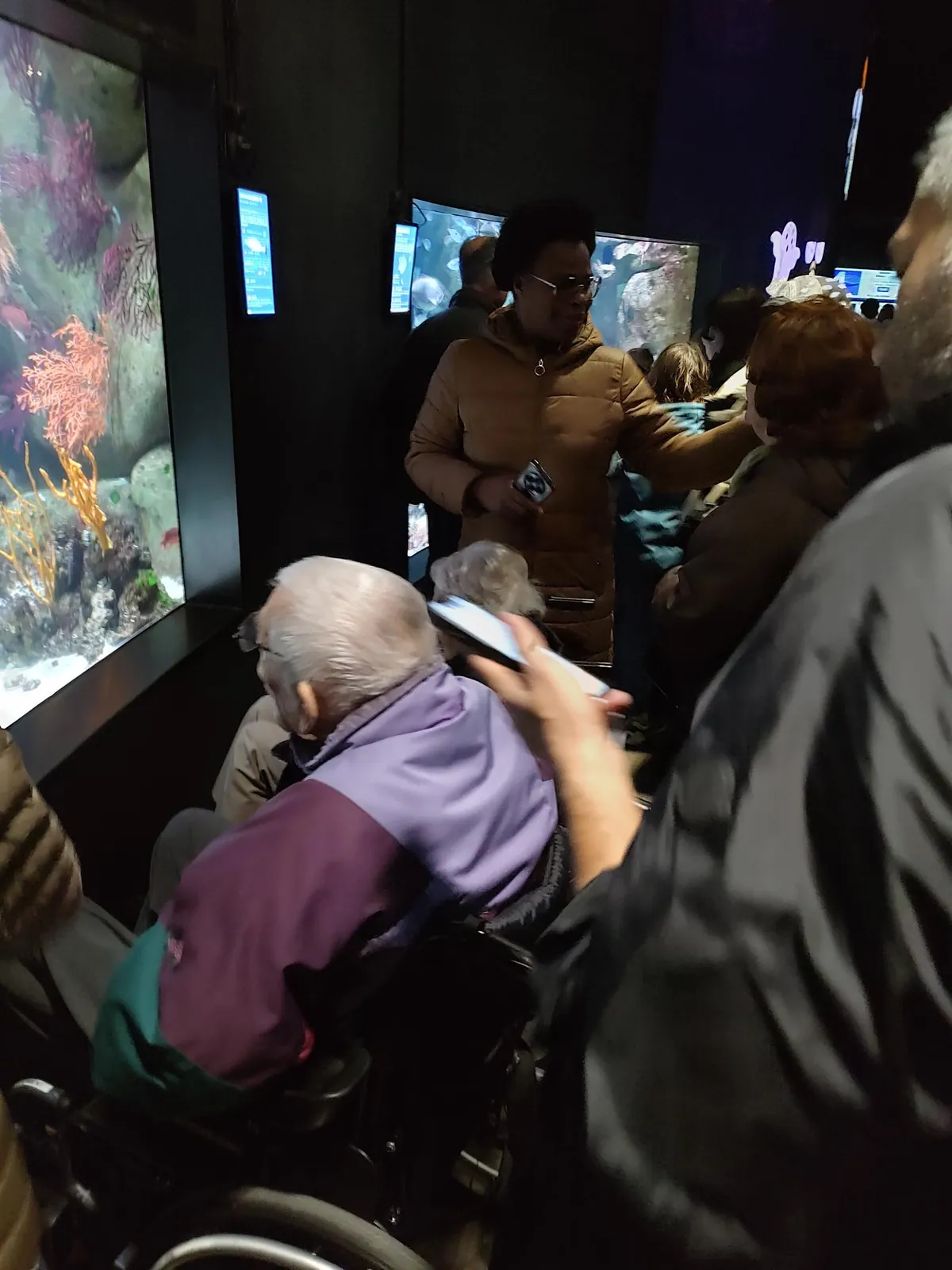 Visite de l'aquarium de Paris au Trocadéro.
