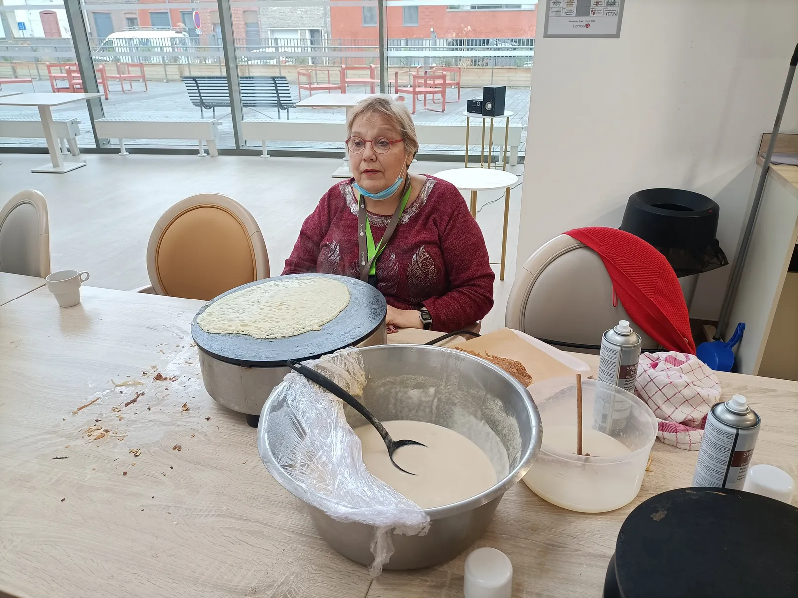 Crêpes dorée et douce ambiance pour la chandeleur hier !