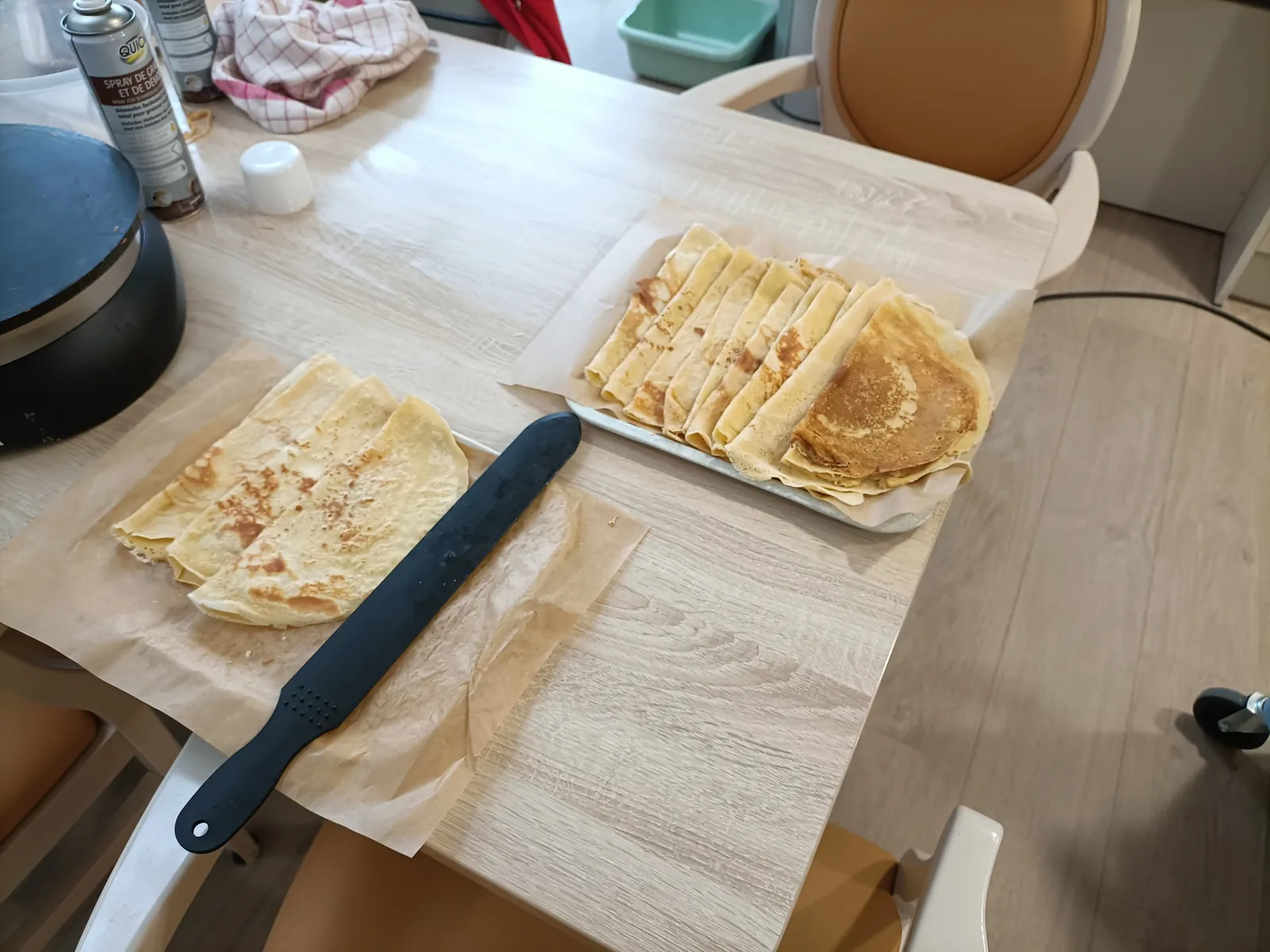 Crêpes dorée et douce ambiance pour la chandeleur hier !