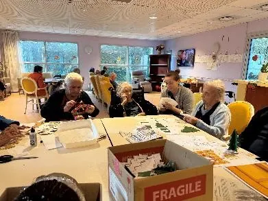 Atelier Noël à l'unité protégée