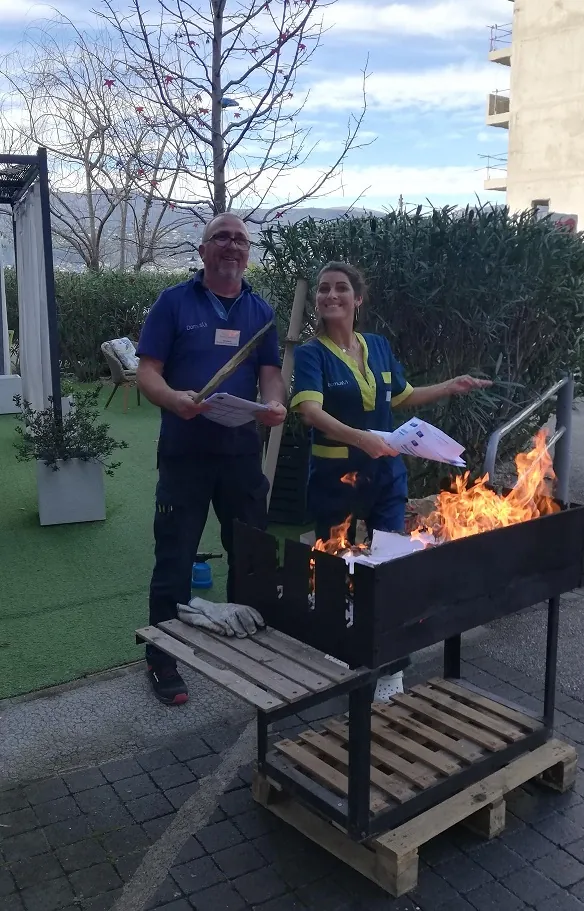 Nous avons fêté le Beaujolais Nouveau à la résidence les Vallières de Cagnes sur Mer 