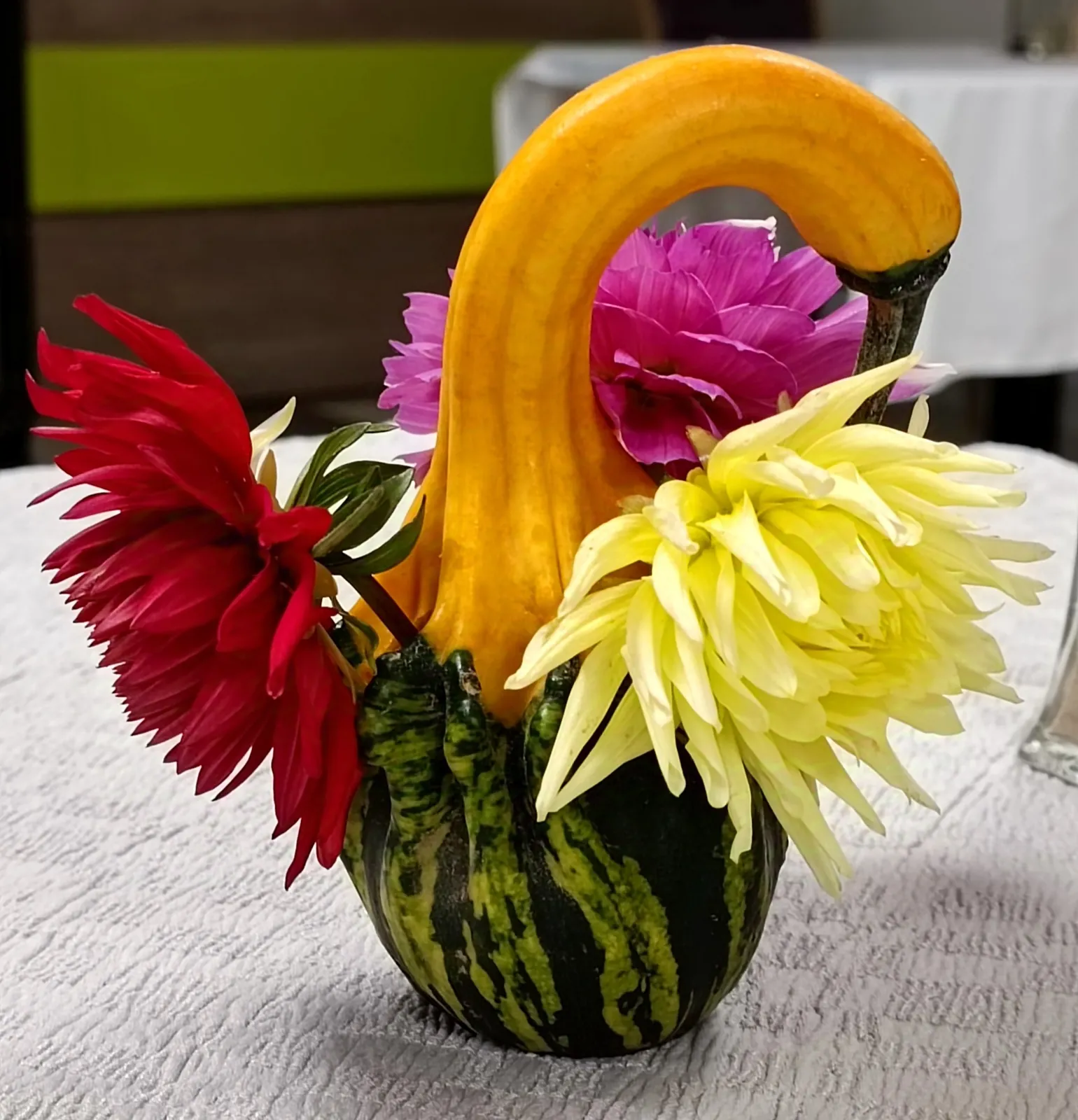 Lundi, c'est atelier de citrouilles fleuries !