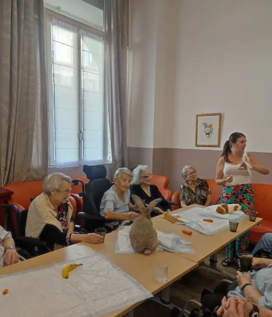 Atelier de Zoothérapie au poil !