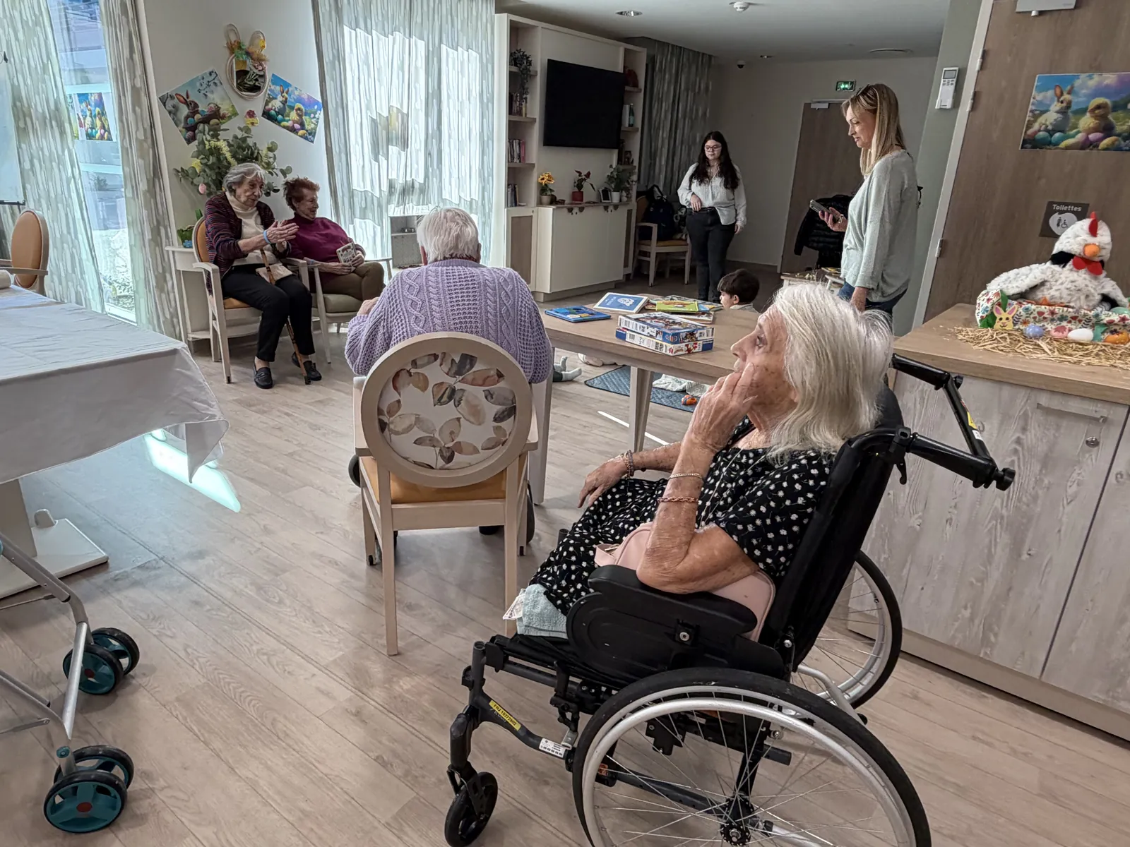 Première Matinée d'échange intergénérationnel dans la Résidence