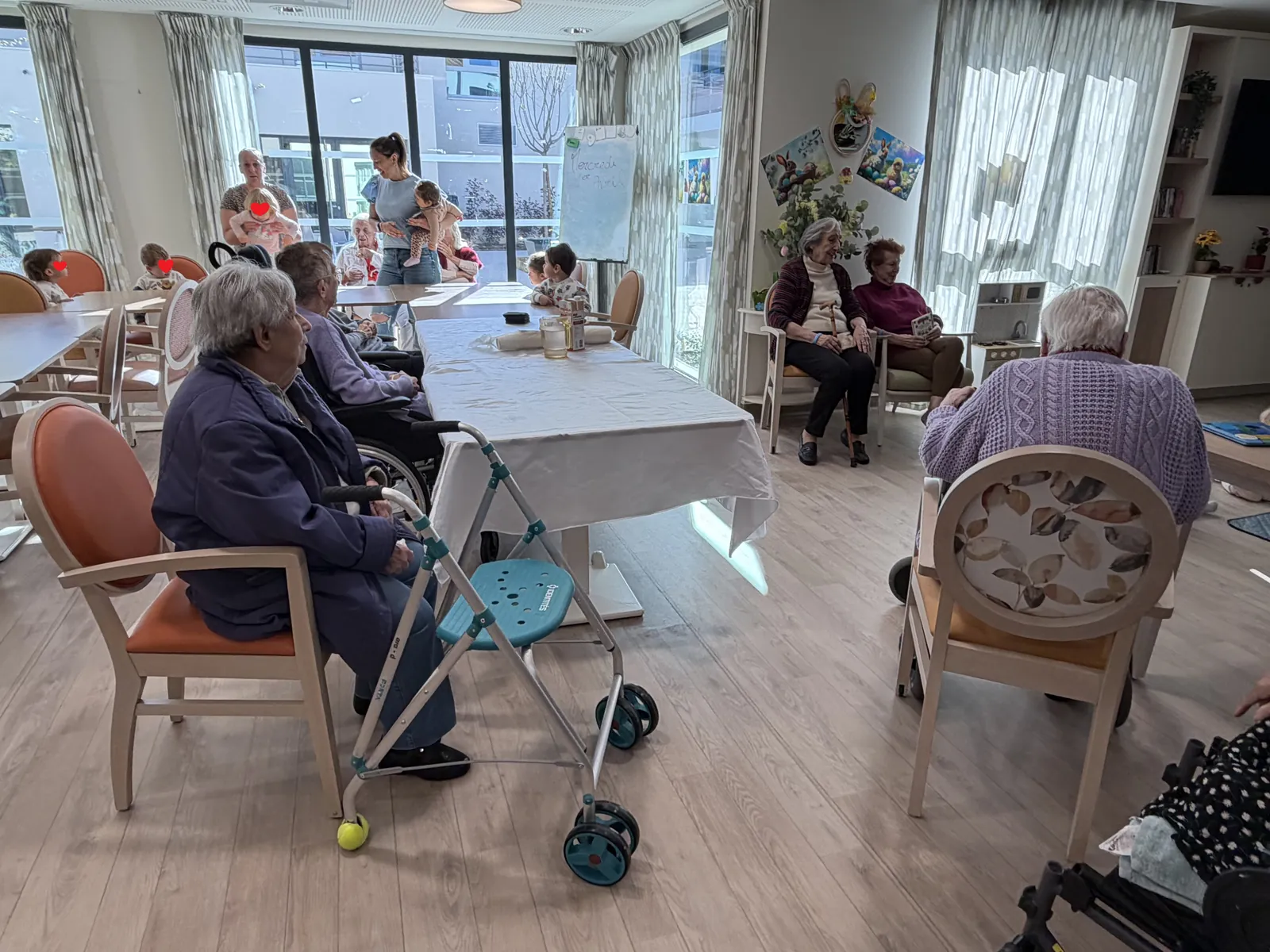 Première Matinée d'échange intergénérationnel dans la Résidence