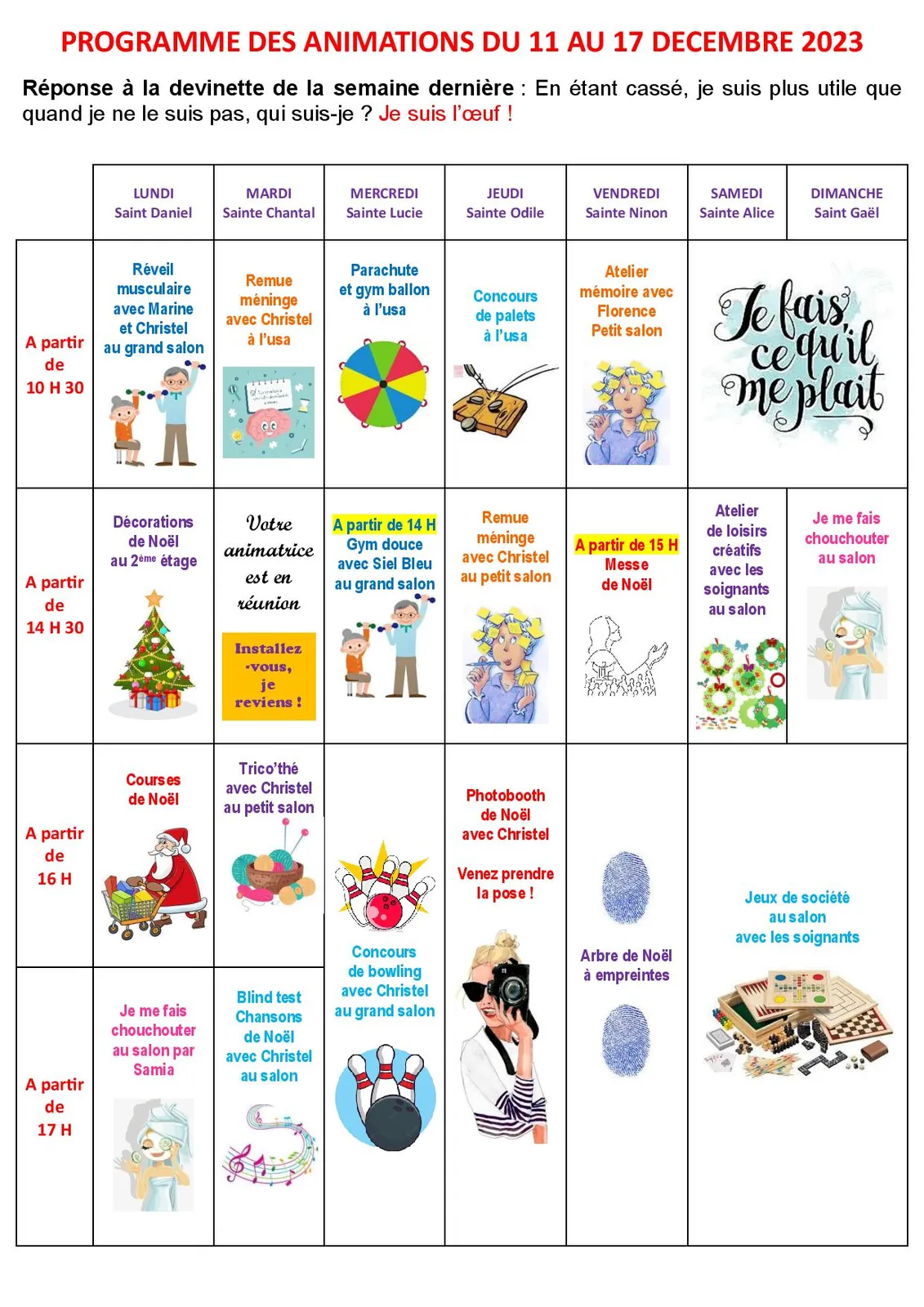 Demandez le programme !